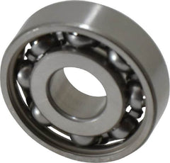 SKF - 10mm Bore Diam, 28mm OD, Open Deep Groove Radial Ball Bearing - 8mm Wide, 1 Row, Round Bore, 441 Lb Static Capacity, 1,040 Lb Dynamic Capacity - Exact Tooling