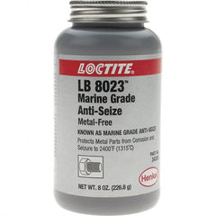 Loctite - 8 oz Brush Top Marine Grade Anti-Seize Lubricant - Calcium Sulfonate, 2,400°F - Exact Tooling