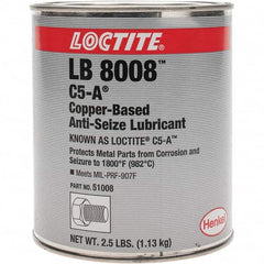 Loctite - 2.5 Lb Can Anti-Seize Lubricant - Copper, 1,800°F - Exact Tooling