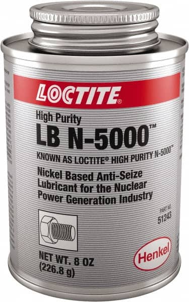 Loctite - 8 oz Brush Top High Purity Anti-Seize Lubricant - Nickel, 2,400°F - Exact Tooling
