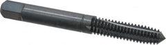 Balax - 4 Flutes, 0.8800 Inch Thread Length, 5/16-18 UNC, Nitride Oxide Coating, High Speed Steel, Cleanout Tap - 2-23/32 Inch Overall Length, 3/8 Inch Square Length, 0.238 Inch Square Size, 0.318 Inch Shank Diameter, Modified Bottoming - Exact Tooling