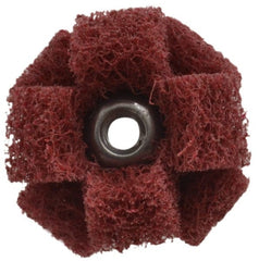 Standard Abrasives - 3" Diam Unmounted Buffing Wheel - 3 Ply, Scrubber Wheel, Medium Grade - Exact Tooling