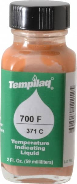Tempil - 700°F Temp Indicating Liquid - 2 Ounce Container, 371°C - Exact Tooling