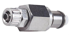 CPC Colder Products - PTF Brass, Quick Disconnect, Inline Coupling Insert - 250 Max psi, -40 to 180°F, 1.87" OAL x 0.53" Overall Height, Chrome Plated - Exact Tooling