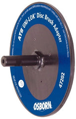 Osborn - 7/8" Arbor Hole to 3/4" Shank Diam Drive Arbor - For 6 & 7" UNI LOK Disc Brushes, Attached Spindle, Flow Through Spindle - Exact Tooling