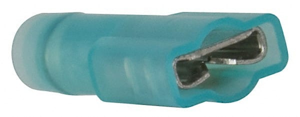 3M - 16 to 14 AWG, Nylon, Fully Insulated, Female Wire Disconnect - 1/4 Inch Wide Tab, Blue, RoHS 2011/65/EU Compliant - Exact Tooling