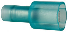 3M - 16 to 14 AWG, Nylon, Fully Insulated, Male Wire Disconnect - 3/16 Inch Wide Tab, Blue, RoHS 2011/65/EU Compliant - Exact Tooling