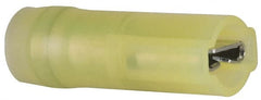 3M - 12 to 10 AWG, Nylon, Fully Insulated, Female Wire Disconnect - 1/4 Inch Wide Tab, Yellow - Exact Tooling