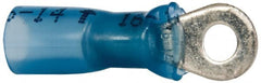 3M - 16-14 AWG Partially Insulated Crimp Connection Circular Ring Terminal - #6 Stud, Copper Contact - Exact Tooling