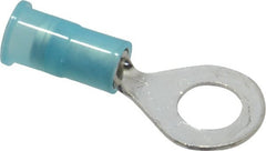 3M - 16-14 AWG Partially Insulated Crimp Connection Circular Ring Terminal - 1/4" Stud, Copper Contact - Exact Tooling