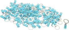 3M - 16-14 AWG Partially Insulated Crimp Connection Circular Ring Terminal - 3/8" Stud, Copper Contact - Exact Tooling