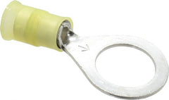 3M - 12-10 AWG Partially Insulated Crimp Connection Circular Ring Terminal - 1/2" Stud, Copper Contact - Exact Tooling