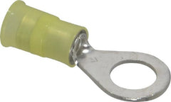 3M - 12-10 AWG Partially Insulated Crimp Connection Circular Ring Terminal - 5/16" Stud, Copper Contact - Exact Tooling