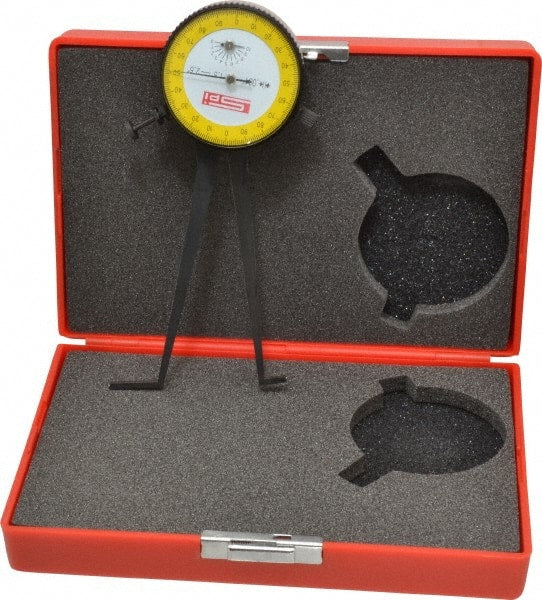 SPI - 1-1/2 to 2-1/2" Inside Dial Caliper Gage - 0.001" Graduation, 0.038mm Accuracy, 3-1/4" Leg Length, Ball Contact Points - Exact Tooling