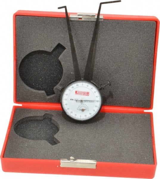 SPI - 1-7/8 to 2-7/8" Inside Dial Caliper Gage - 0.001" Graduation, 0.038mm Accuracy, 3-1/4" Leg Length, Ball Contact Points - Exact Tooling