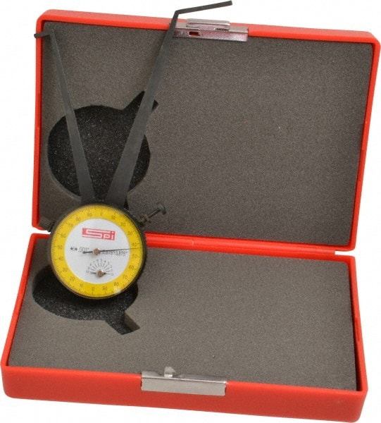 SPI - 2-7/8 to 3-7/8" Inside Dial Caliper Gage - 0.001" Graduation, 0.038mm Accuracy, 3-1/4" Leg Length, Ball Contact Points - Exact Tooling