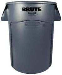 Rubbermaid - 10 Gal Gray Round Trash Can - Polyethylene, None Graphic, 17-1/8" High, Lid Not Included - Exact Tooling