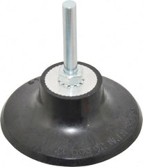 Value Collection - 3" Diam Quick-Change Type R Disc Backing Pad - 1/4" Shank Diam, Hard Density, 20,000 RPM - Exact Tooling