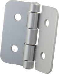 80/20 Inc. - 3" Long x 3" Wide x 1/8" Thick, Aluminum Door Hinge - Aluminum - Exact Tooling
