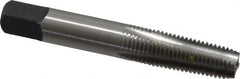 Kennametal - 1/16-27 NPT Thread, 4 Flute Standard Pipe Tap - 2-1/8" OAL, 11/16" Thread Length, 5/16" Shank Diam, Bright Finish, High Speed Steel - Exact Tooling