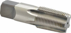 Kennametal - 3/4-14 NPT Thread, 5 Flute Standard Pipe Tap - 3-1/4" OAL, 1-3/8" Thread Length, 29/32" Shank Diam, Bright Finish, High Speed Steel - Exact Tooling