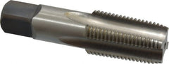 Kennametal - 1/2-14 NPTF Thread, 4 Flute Standard Pipe Tap - 3.13" OAL, 1.656" Thread Length, 11/16" Shank Diam, Bright Finish, High Speed Steel - Exact Tooling