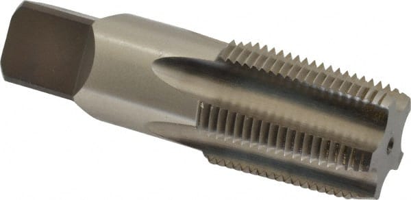 Kennametal - 3/4-14 NPTF Thread, 5 Flute Standard Pipe Tap - 3-1/4" OAL, 1-3/8" Thread Length, 29/32" Shank Diam, Bright Finish, High Speed Steel - Exact Tooling