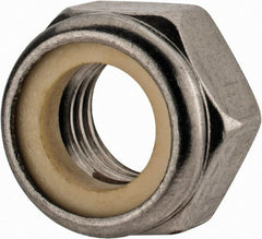 Value Collection - M12x1.75 Metric Coarse 18-8 & Austenitic Grade A2 Hex Lock Nut with Nylon Insert - 12mm High, Uncoated - Exact Tooling