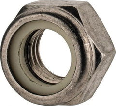 Value Collection - M14x2.00 Metric Coarse 18-8 & Austenitic Grade A2 Hex Lock Nut with Nylon Insert - 14mm High, Uncoated - Exact Tooling