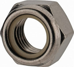 Value Collection - M24x3.00 Metric Coarse 18-8 & Austenitic Grade A2 Hex Lock Nut with Nylon Insert - 24mm High, Uncoated - Exact Tooling