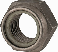 Value Collection - M27x3.00 Metric Coarse 18-8 & Austenitic Grade A2 Hex Lock Nut with Nylon Insert - 27mm High, Uncoated - Exact Tooling
