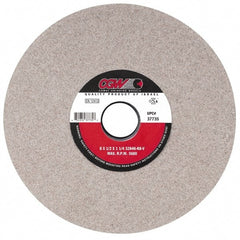 Camel Grinding Wheels - 14" Diam x 5" Hole x 1-1/2" Thick, H Hardness, 46 Grit Surface Grinding Wheel - Aluminum Oxide, Type 1, Coarse Grade, 1,910 Max RPM, Vitrified Bond, No Recess - Exact Tooling