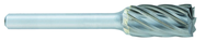 SA-3A -- 3/8 x 3/4 LOC x 1/4 Shank x 2 OAL Cylindrical Carbide Aluminum Cut Burr - Exact Tooling