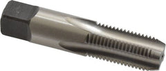 Kennametal - 1/4-18 NPS Thread, 4 Flute Standard Pipe Tap - 2-7/16" OAL, 1-1/16" Thread Length, 9/16" Shank Diam, Bright Finish, High Speed Steel - Exact Tooling