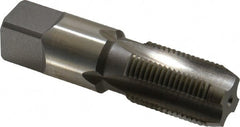 Kennametal - 3/8-18 NPS Thread, 4 Flute Standard Pipe Tap - 2-9/16" OAL, 1-1/16" Thread Length, 0.7" Shank Diam, Bright Finish, High Speed Steel - Exact Tooling