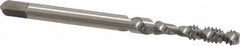 Kennametal - #6-32 UNC 2 Flute 2B Bottoming Spiral Flute Tap - Vanadium High Speed Steel, Bright Finish, 2" OAL, Right Hand Flute, Right Hand Thread, H3 - Exact Tooling