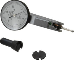 TESA Brown & Sharpe - 0.03 Inch Range, 0.0005 Inch Dial Graduation, Horizontal Dial Test Indicator - 1 Inch White Dial, 0-15-0 Dial Reading, Accurate to 0.0005 Inch - Exact Tooling