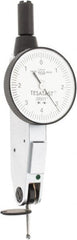 TESA Brown & Sharpe - 0.008 Inch Range, 0.0001 Inch Dial Graduation, Horizontal Dial Test Indicator - 1 Inch White Dial, 0-4-0 Dial Reading, Accurate to 0.0001 Inch - Exact Tooling