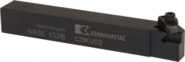 Kennametal - Internal/External Thread, Left Hand Cut, 5/8" Shank Width x 5/8" Shank Height Indexable Threading Toolholder - 4-1/2" OAL, N.2L Insert Compatibility, NAS Toolholder, Series Top Notch - Exact Tooling