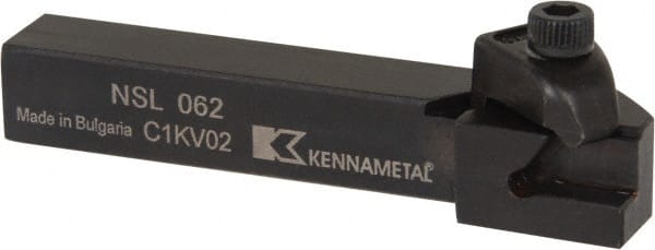 Kennametal - Internal/External Thread, Left Hand Cut, 3/8" Shank Width x 3/8" Shank Height Indexable Threading Toolholder - 2-1/2" OAL, N.2L Insert Compatibility, NS Toolholder, Series Top Notch - Exact Tooling