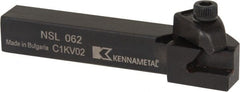 Kennametal - Internal/External Thread, Left Hand Cut, 3/8" Shank Width x 3/8" Shank Height Indexable Threading Toolholder - 2-1/2" OAL, N.2L Insert Compatibility, NS Toolholder, Series Top Notch - Exact Tooling