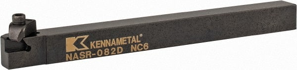 Kennametal - Internal/External Thread, Right Hand Cut, 1/2" Shank Width x 1/2" Shank Height Indexable Threading Toolholder - 6" OAL, N.2R Insert Compatibility, NAS Toolholder, Series Top Notch - Exact Tooling