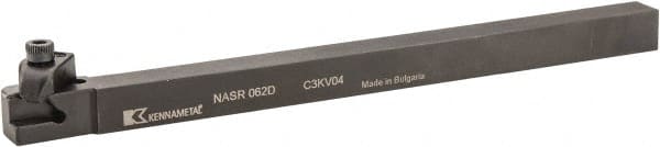 Kennametal - External Thread, Right Hand Cut, 3/8" Shank Width x 3/8" Shank Height Indexable Threading Toolholder - 6" OAL, N.2R Insert Compatibility, NAS Toolholder, Series Top Notch - Exact Tooling