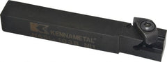 Kennametal - Internal/External Thread, Left Hand Cut, 5/8" Shank Width x 5/8" Shank Height Indexable Threading Toolholder - 4-1/2" OAL, N.3L Insert Compatibility, NAS Toolholder, Series Top Notch - Exact Tooling