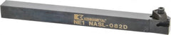 Kennametal - Internal/External Thread, Left Hand Cut, 1/2" Shank Width x 1/2" Shank Height Indexable Threading Toolholder - 6" OAL, N.2L Insert Compatibility, NAS Toolholder, Series Top Notch - Exact Tooling