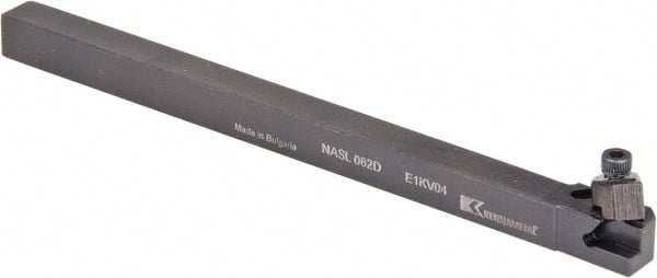 Kennametal - Internal/External Thread, Left Hand Cut, 3/8" Shank Width x 3/8" Shank Height Indexable Threading Toolholder - 6" OAL, N.2L Insert Compatibility, NAS Toolholder, Series Top Notch - Exact Tooling