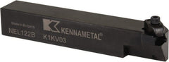 Kennametal - Internal/External Thread, Left Hand Cut, 3/4" Shank Width x 3/4" Shank Height Indexable Threading Toolholder - 4-1/2" OAL, N.2R Insert Compatibility, NE Toolholder, Series Top Notch - Exact Tooling