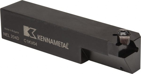 Kennametal - Internal/External Thread, Left Hand Cut, 1-1/4" Shank Width x 1-1/4" Shank Height Indexable Threading Toolholder - 6" OAL, N.4R Insert Compatibility, NE Toolholder, Series Top Notch - Exact Tooling