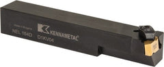 Kennametal - Internal/External Thread, Left Hand Cut, 1" Shank Width x 1" Shank Height Indexable Threading Toolholder - 6" OAL, N.4R Insert Compatibility, NE Toolholder, Series Top Notch - Exact Tooling