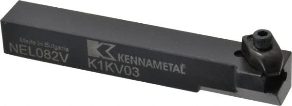 Kennametal - Internal/External Thread, Left Hand Cut, 1/2" Shank Width x 1/2" Shank Height Indexable Threading Toolholder - 3-1/2" OAL, N.2R Insert Compatibility, NE Toolholder, Series Top Notch - Exact Tooling